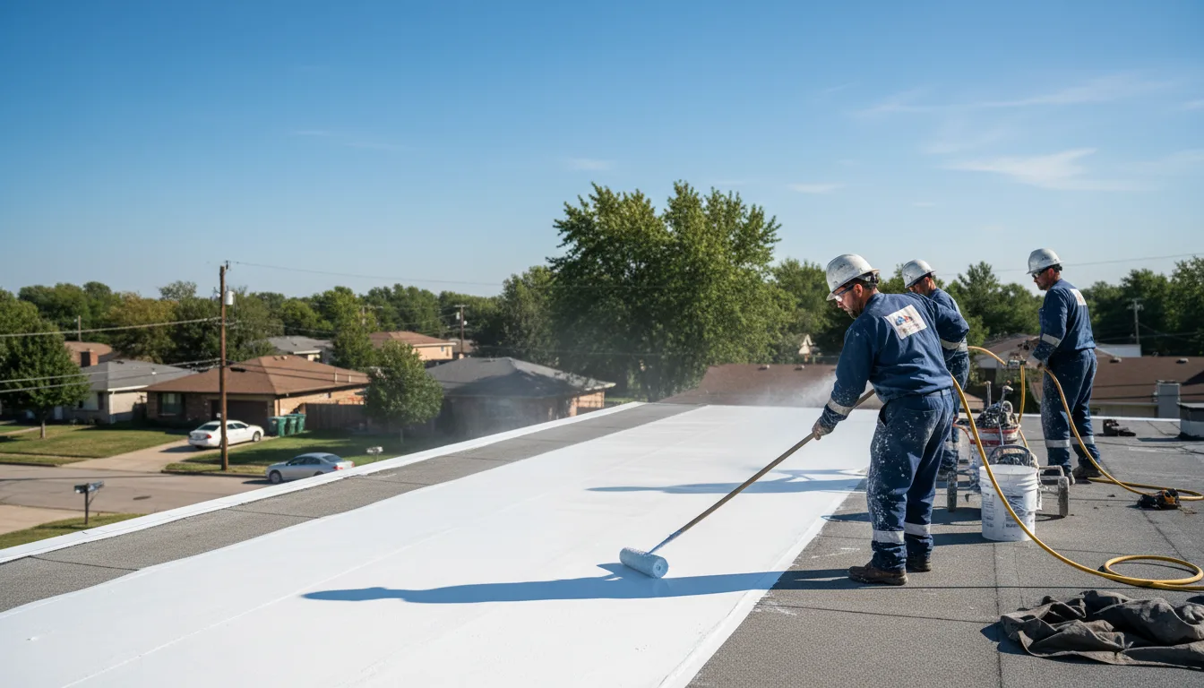 Commercial roof coating in Troy, MI near me